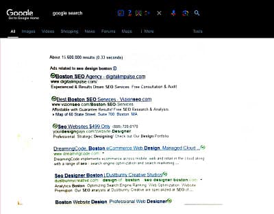 Dustbunny Creative SERPS Screen Shot